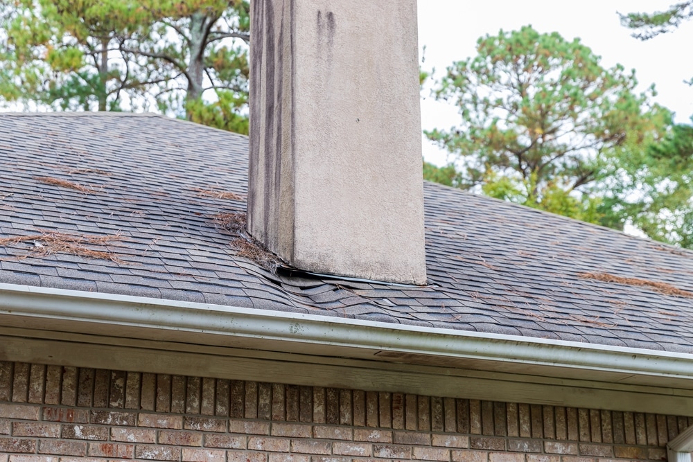 Damaged roof due to water leak needs repair