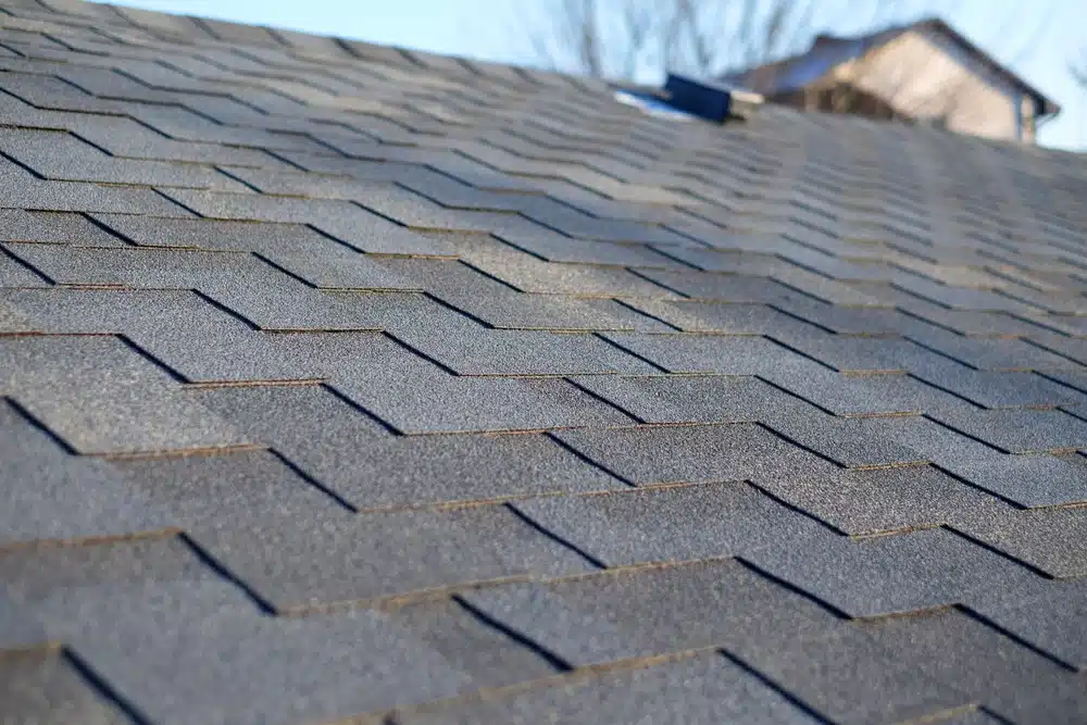 Roof with asphalt shingles
