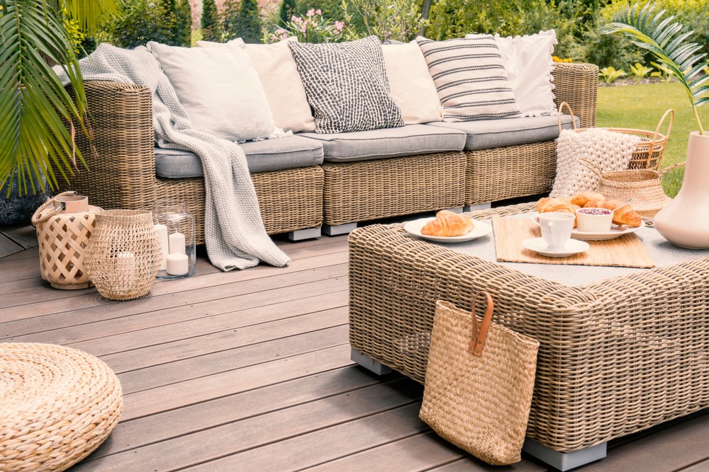 Enjoying a meal on a well-built deck