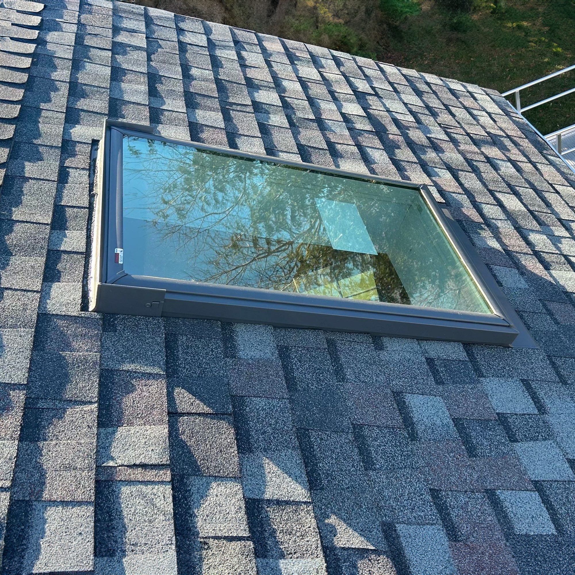 a magnificent skylight that illuminates the house