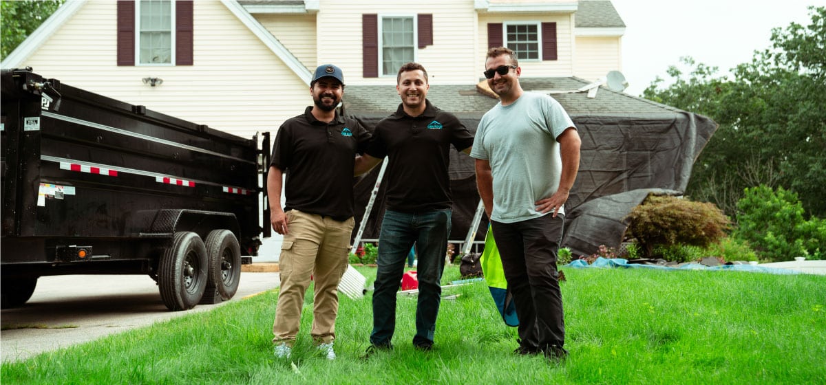 Boston roofing experts on-site, delivering professional roofing solutions with quality craftsmanship and reliable service