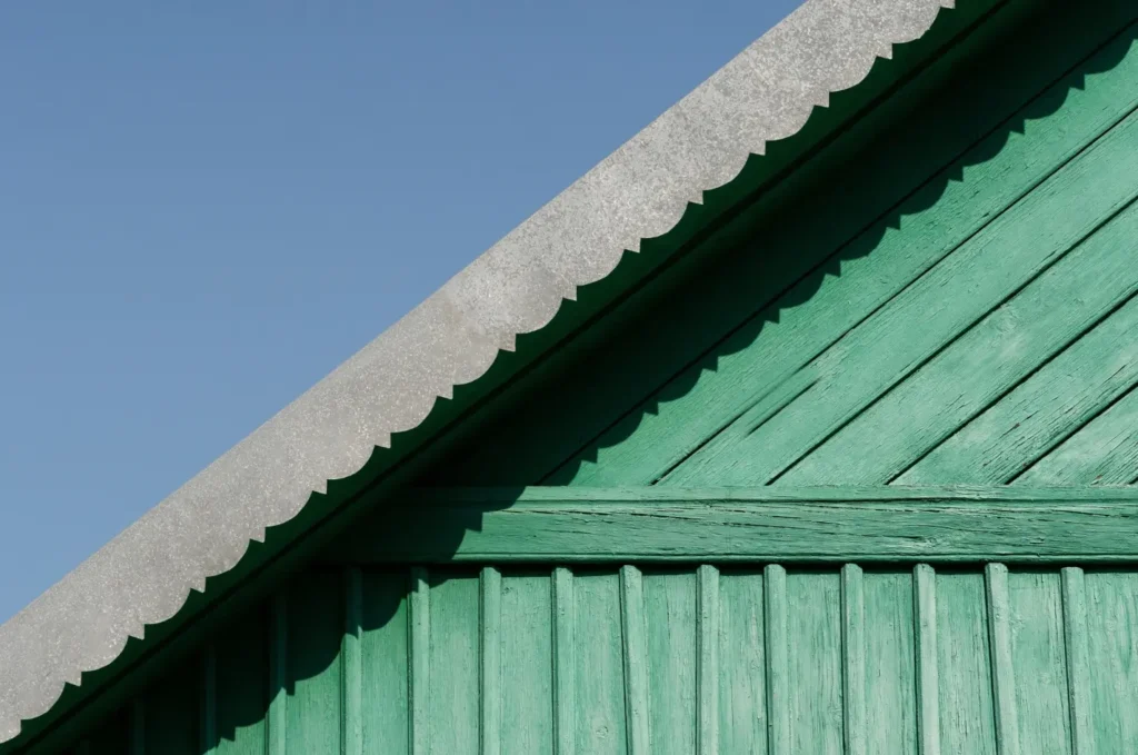 Coastal roof material protecting a home in a windy seaside area with durable roofing coverage