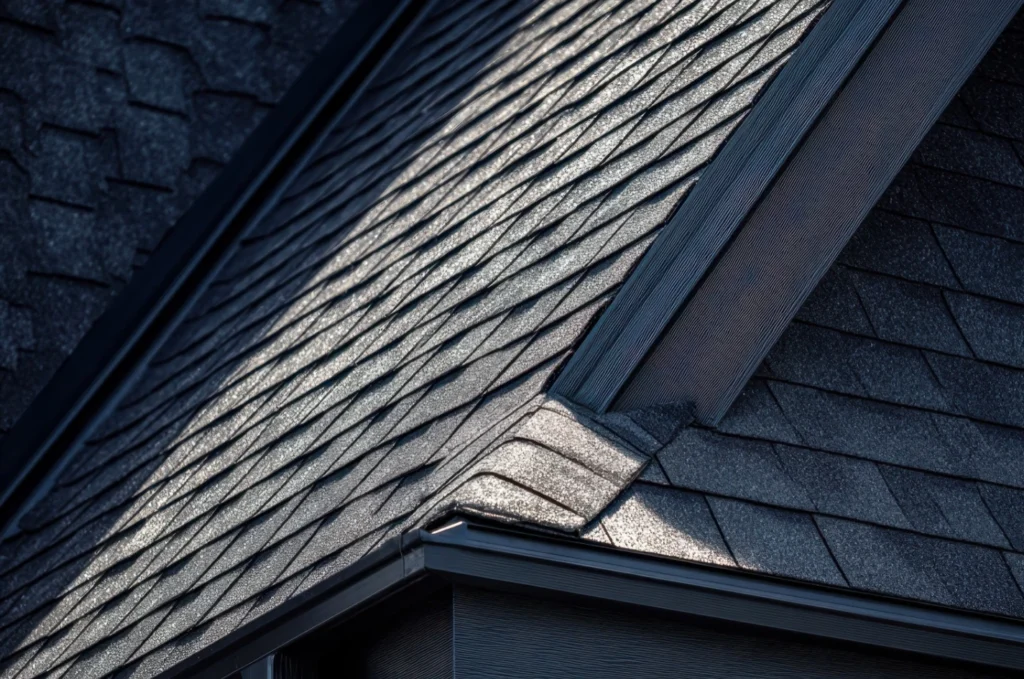 Properly installed roof flashing protecting vulnerable areas around a residential roof