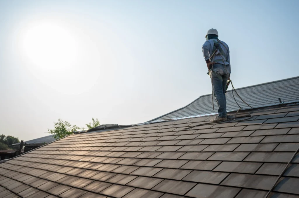 Residential roof rejuvenation helping restore flexibility and performance to aging asphalt shingles