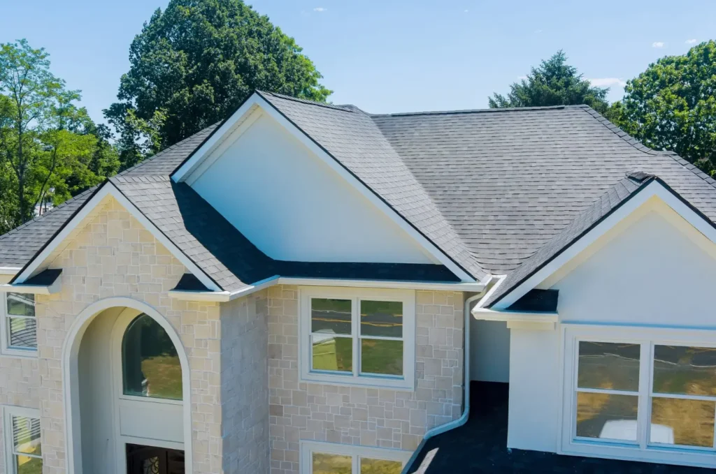 Well-maintained asphalt shingle roof designed to help prevent water intrusion and roof leaks